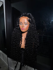 Half Up/Down Wand Curled Wig