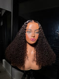 Chesnut Brown Curly Wig