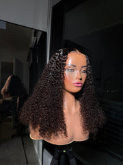 Chesnut Brown Curly Wig