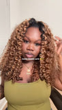 Honey Blonde Half Wig
