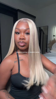 Blonde Glueless Straight Wig